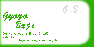 gyozo baji business card
