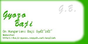 gyozo baji business card